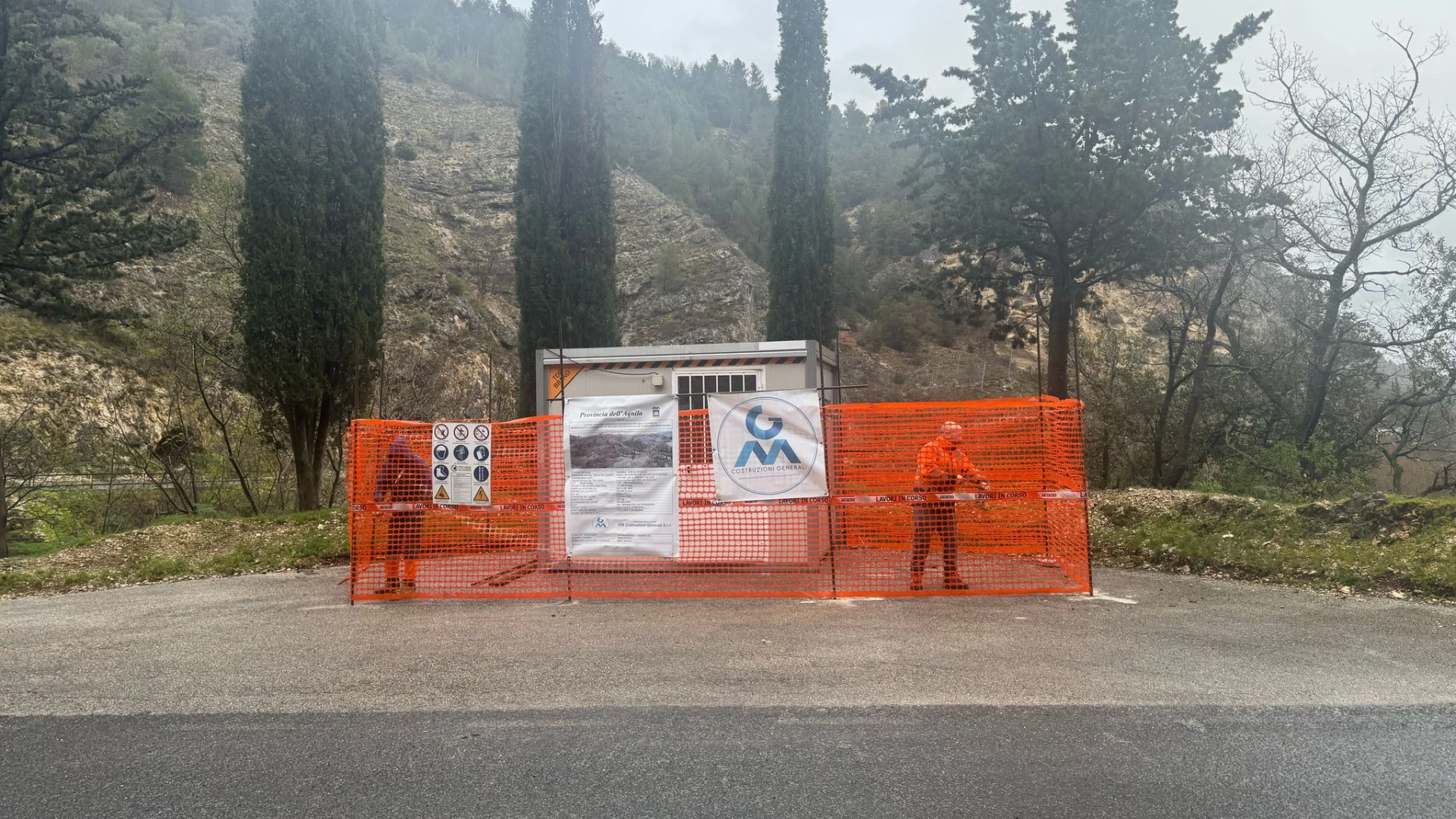 Provincia dell’Aquila: frana SP 10 “Peligna”: al via lavori per 220mila euro.